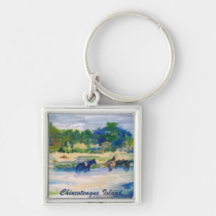 Porte-clés Chincoteague Island Horse painting