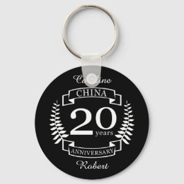 Porte-clés Chine Anniversaire traditionnel des mariages 20 an