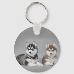 Porte-clés Chiots husky sibériens