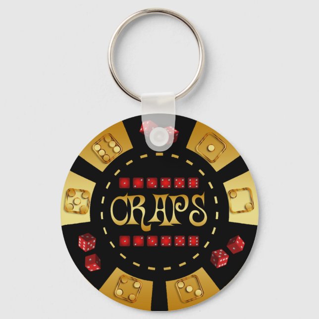 PORTE-CLÉS CHIP DE JEUX DES CRAPES (Recto)
