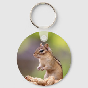 Porte-clés Chipmunk aux cacahuètes