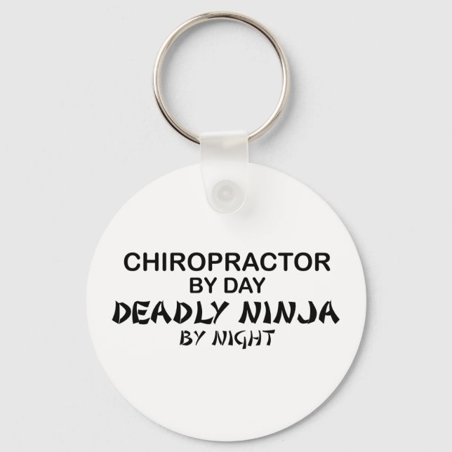 Porte-clés Chiropracteur mort Ninja par nuit (Recto)