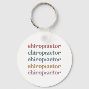Porte-clés Chiropraticien Rétro Chiropratique Chiro Cadeaux 