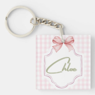 Porte-clés Chloé personnalisé bébé fille infirmière Bow&En vi