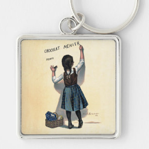 Porte-clés Chocolat Child Writing Wall Victorian Art