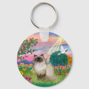 Porte-clés Chocolat Point Himalaya Chat - Angel Cloud