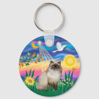 Porte-clés Chocolat Point Himalaya Chat - Twilight