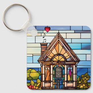 Porte-clés Choeur de la Terre - Petit Vitrail de la Maison -