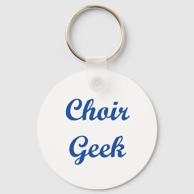 Porte-clés Choir Geek ! ! ! (Recto)