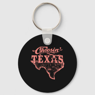 Porte-clés Choisir Texas Lone Star État d'esprit Occidental