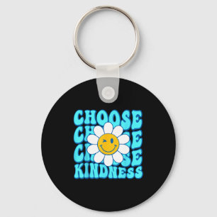 Porte-clés Choisissez la gentillesse sourire visage inspirant