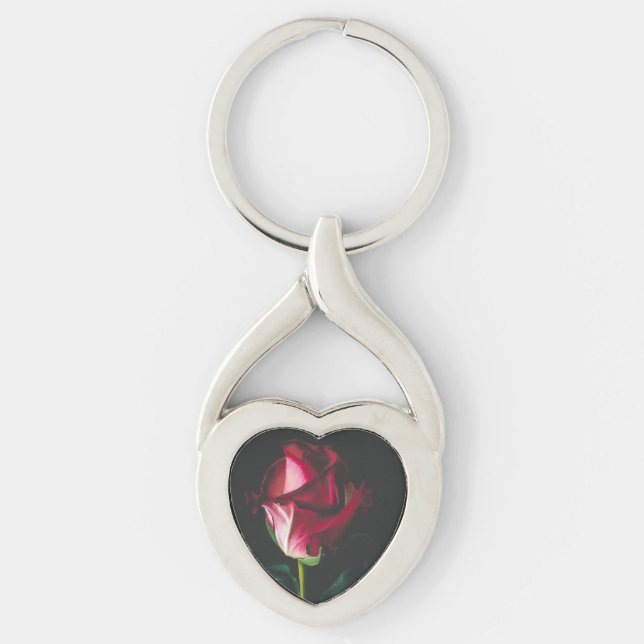Porte-clés Choisissez le porte - clé romantique rose (Devant)
