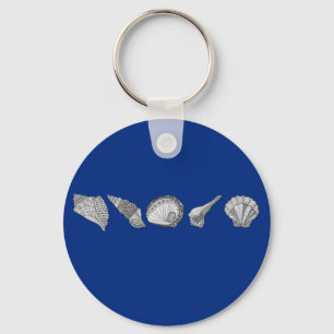 Porte-clés Choisissez Votre Art De Coquillage De Couleur