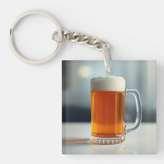 Porte-clés Chope à bière (Devant)