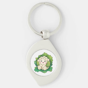 Porte-clés Chou-fleur Kawaii