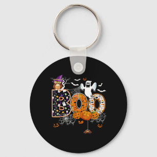 Porte-clés Chouette de citrouille fantôme Halloween Hommes Fe