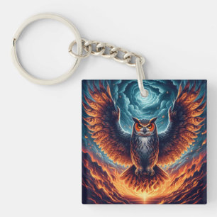 Porte-clés Chouette flamboyante Phoenix Ascension