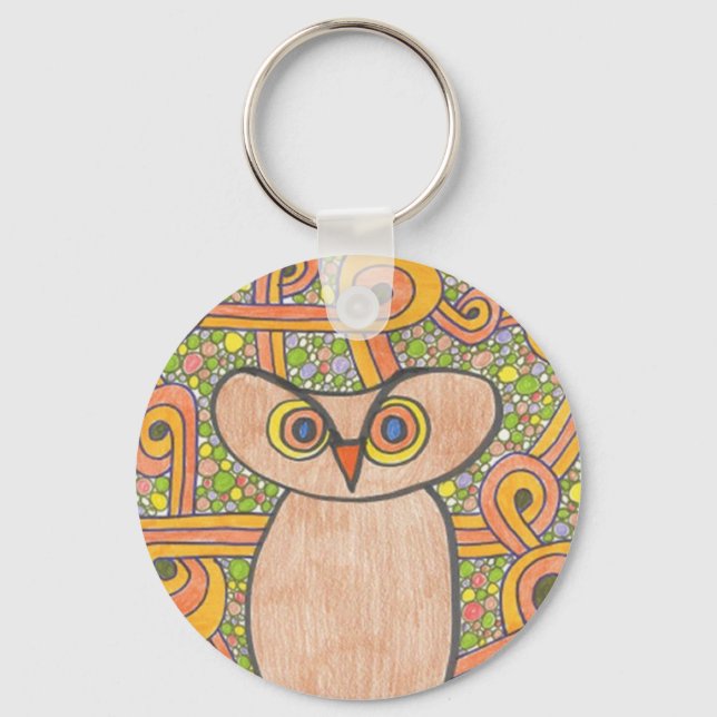 Porte-clés Chouette funky (Recto)