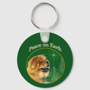 Porte-clés Chow Chow Paix