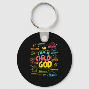 Porte-clés Chrétien Je Suis Un Enfant De Dieu Jésus Foi Enfan
