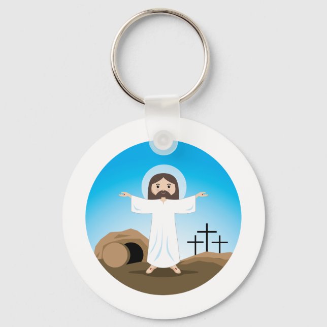 Porte-clés Christ ressuscité (Recto)