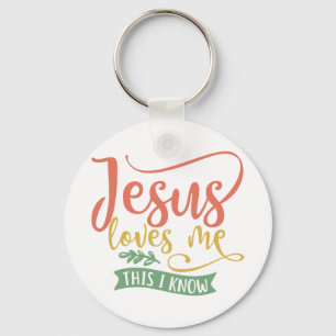 Porte-clés Christian Design Jesus Loves Me. This I Know