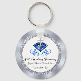 Porte-clés Christian Sapphire 45th Anniversary Party Ideas