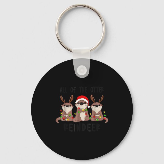 Porte-clés Christmas All Of The Otter Reindeer  (Recto)