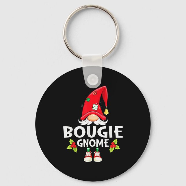 Porte-clés Christmas Bougie Gnome X-mas Family Matching  (Recto)