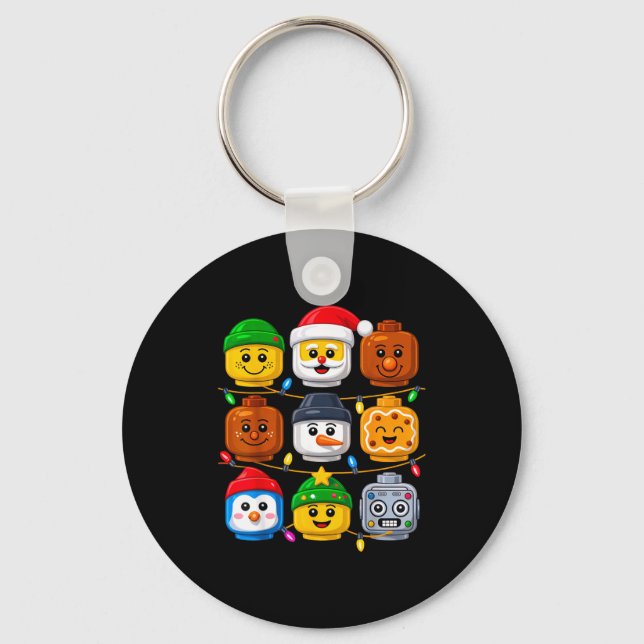 Porte-clés Christmas Building Crew Costume Master Builder Blo (Recto)