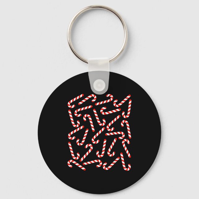Porte-clés Christmas Candy Cane Costume Men Women Kids Xmas C (Recto)
