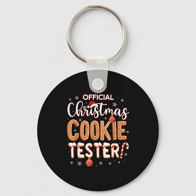 Porte-clés Christmas Cookie Tester Taster Baking Crew Toddle  (Recto)
