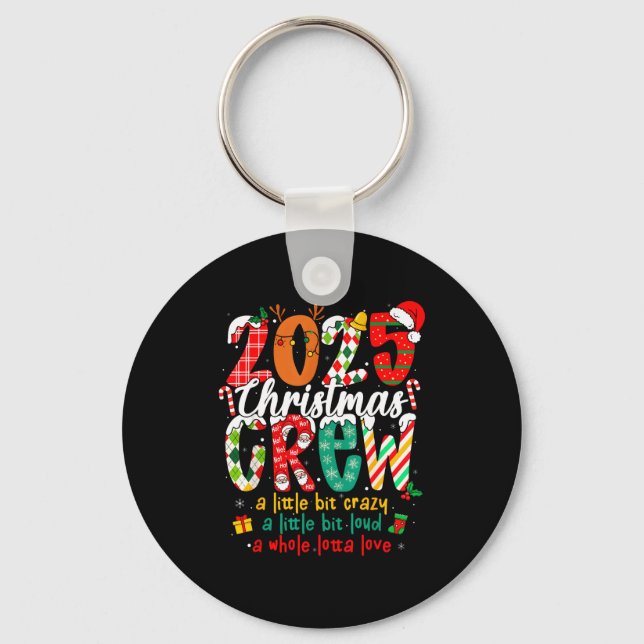 Porte-clés Christmas Crew 2025 Family Christmas Xmas Pajamas  (Recto)