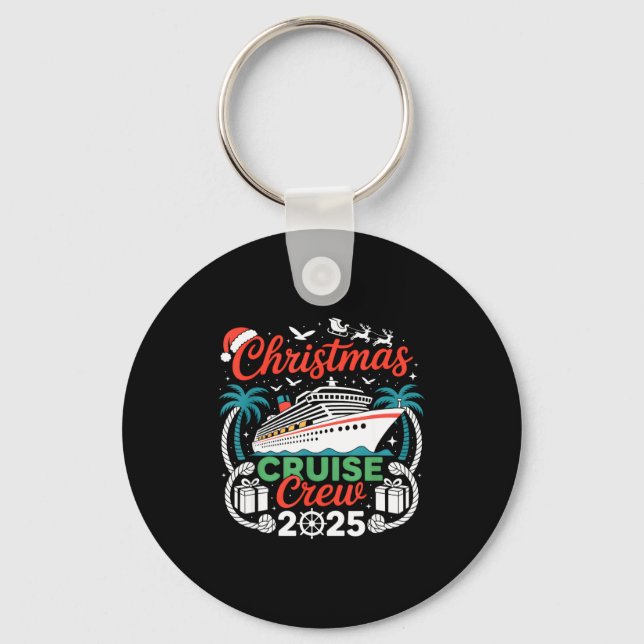 Porte-clés Christmas Cruise Crew 2025 Matching  (Recto)