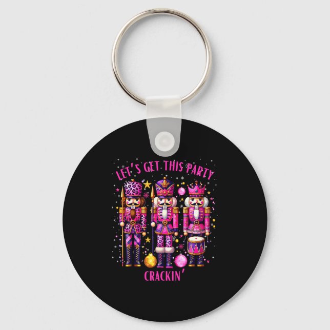 Porte-clés Christmas Crushing It Nutcracker - Funny Retro Ugl (Recto)