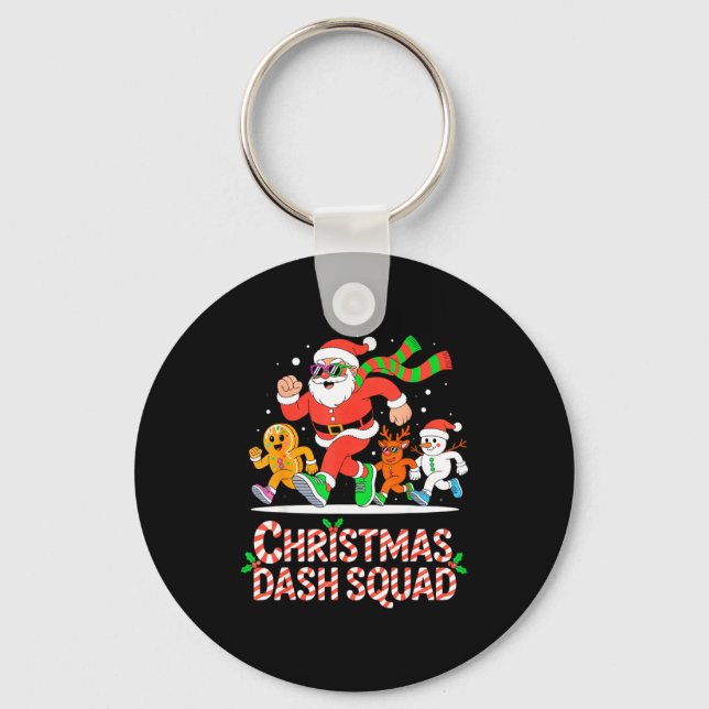 Porte-clés Christmas Dash Squad Running Runner Marathon Team  (Recto)