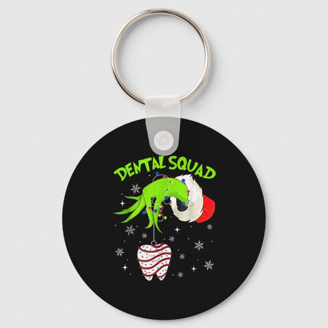 Porte-clés Christmas Dental Squad Cute Dentist Dental Hygieni (Recto)