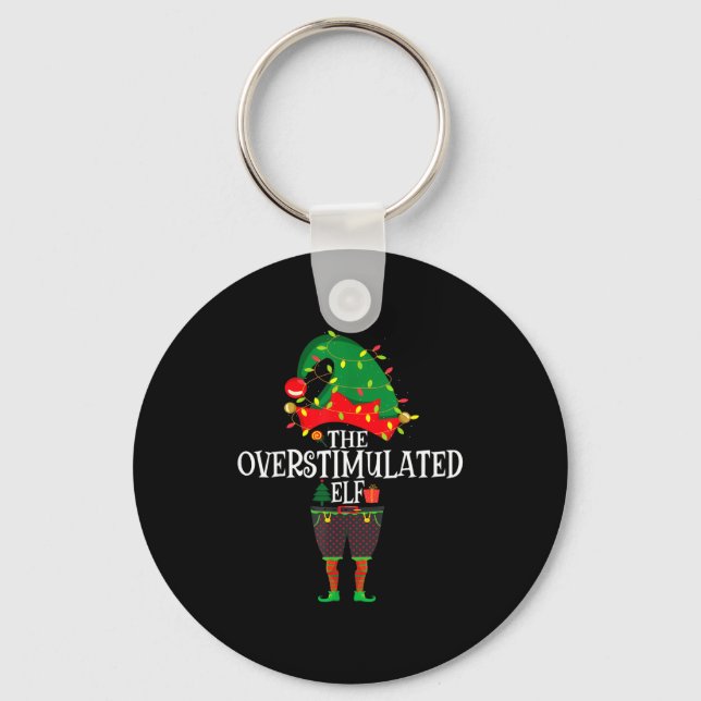 Porte-clés Christmas Elf Family Matching Group The Elf Overst (Recto)