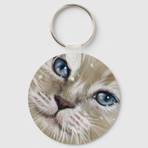 Porte-clés Christmas Kitten Chat Porte - clé visage