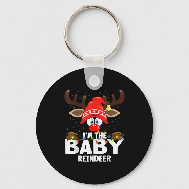 Porte-clés Christmas Matching I'm The Baby Reindeer , Small,  (Recto)