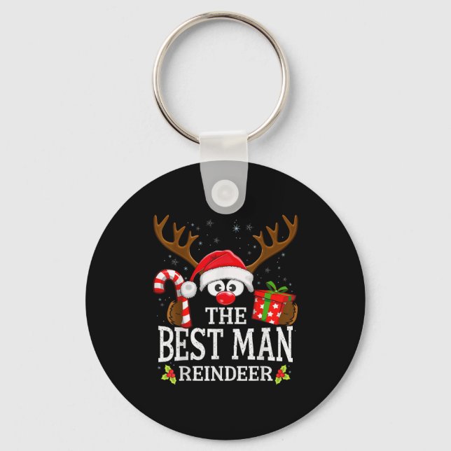 Porte-clés Christmas Matching The Man Reindeer Family  (Recto)