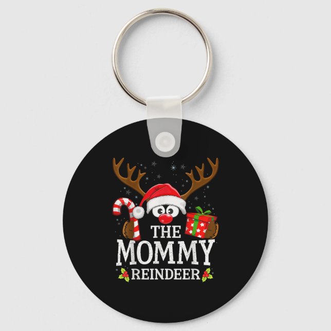 Porte-clés Christmas Matching The Mommy Reindeer Family  (Recto)