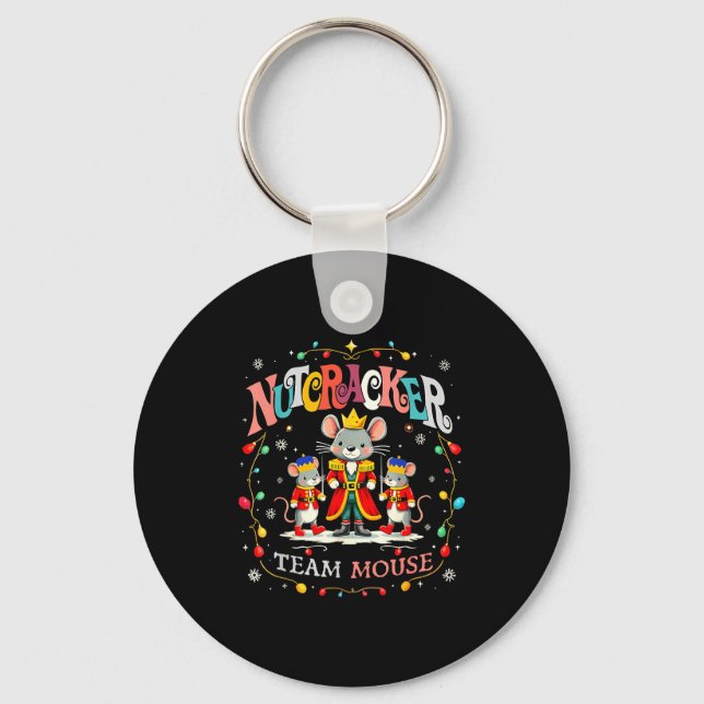 Porte-clés Christmas Nutcracker Team Mouse Women Kids Girl  (Recto)