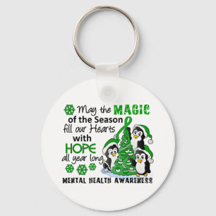 Porte-clés Christmas Penguins Mental Health