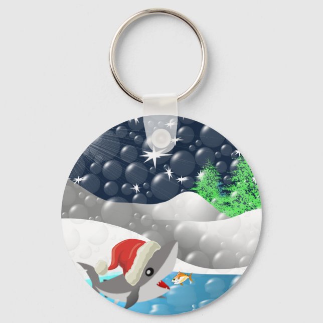 Porte-clés Christmas Shark (Recto)