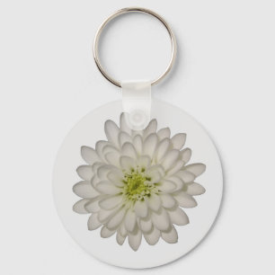Porte-clés Chrysanthème blanc