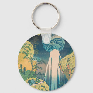 Porte-clés Chutes d'Amida d'Hokusai Japon Cascade