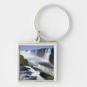 Porte-clés Chutes d'Iguassu, État du Paraná, Brésil. Vue aéri