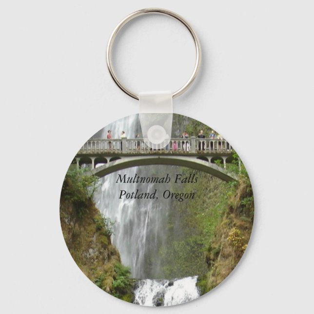 Porte-clés Chutes, Multnomah Chutes, Potland, Oregon (Recto)