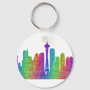Porte-clés Ciel de Seattle